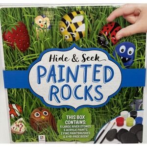 Hide & Seek Painted Rocks Craft - Fun for Kids and Adults NIB